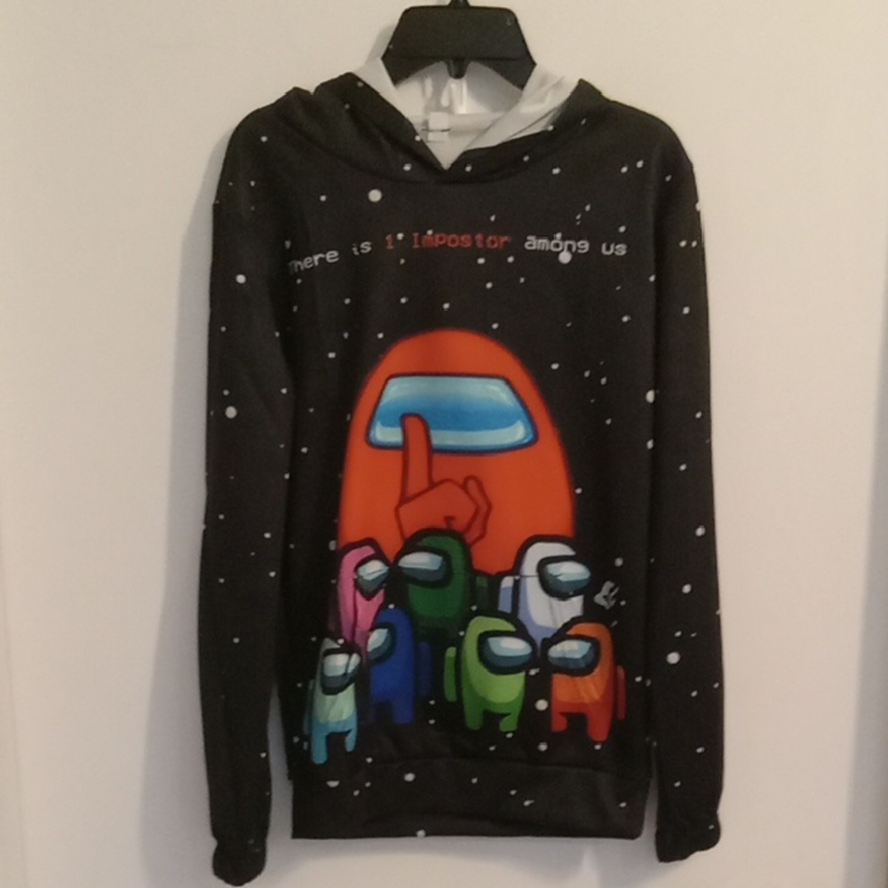 Among Us Youth Hoodie with Colorful Characters Size S